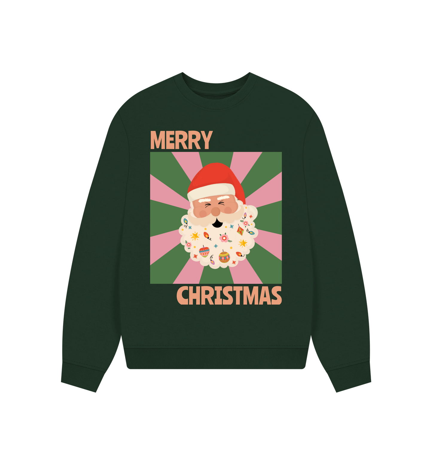 Evergreen Printed Sweater Front