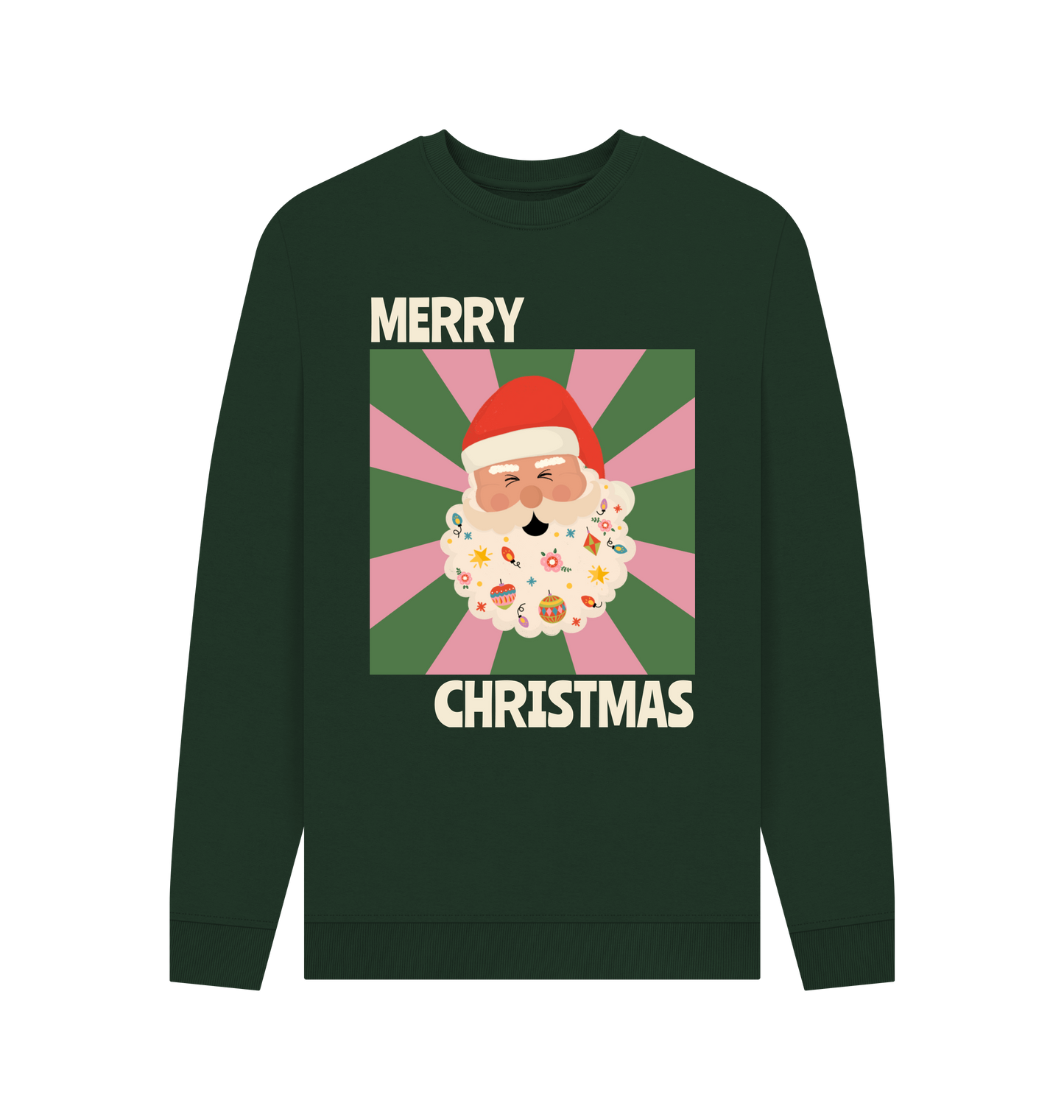 Evergreen Printed Sweater Front