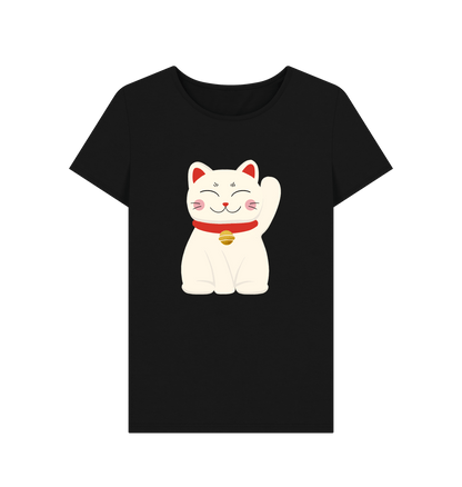 Black Printed T-shirt Front