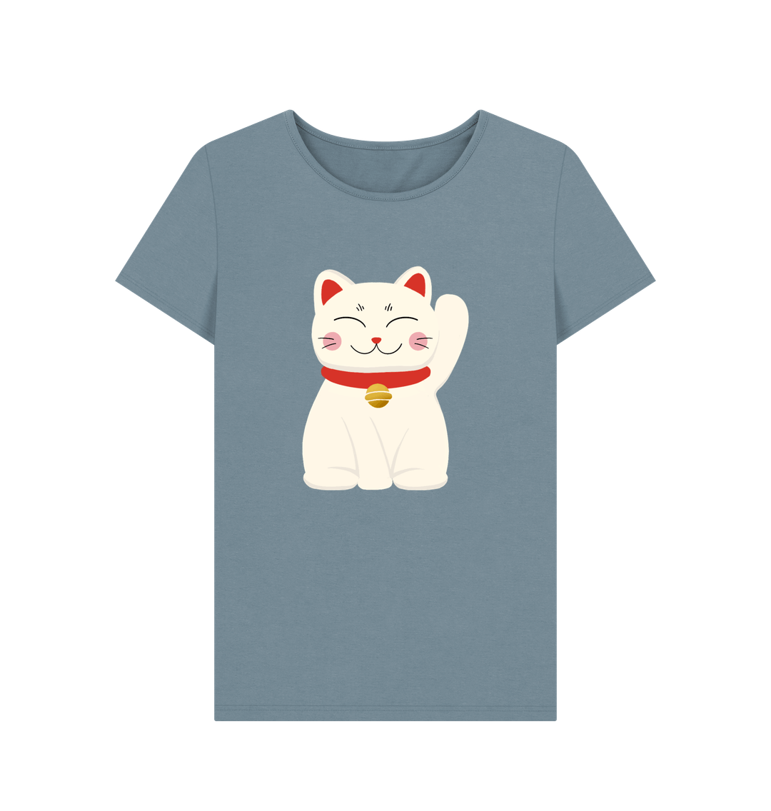 Stone Blue Printed T-shirt