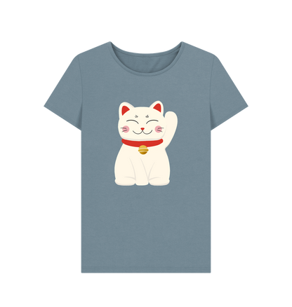 Stone Blue Printed T-shirt
