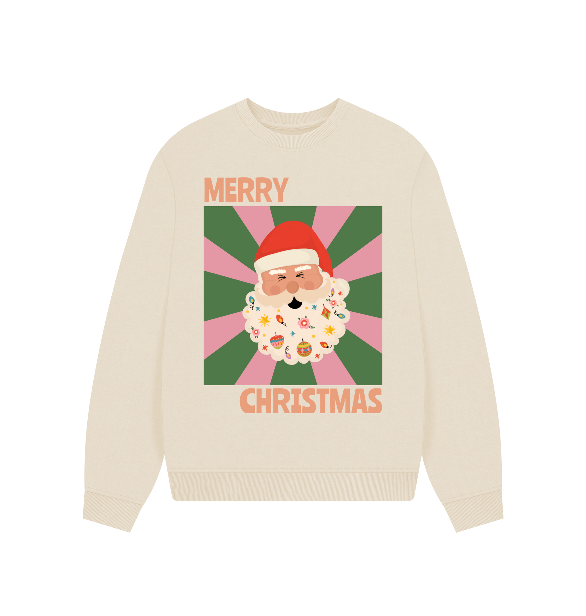 Oat Printed Sweater Front