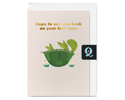 Turtle Get Well Soon Card