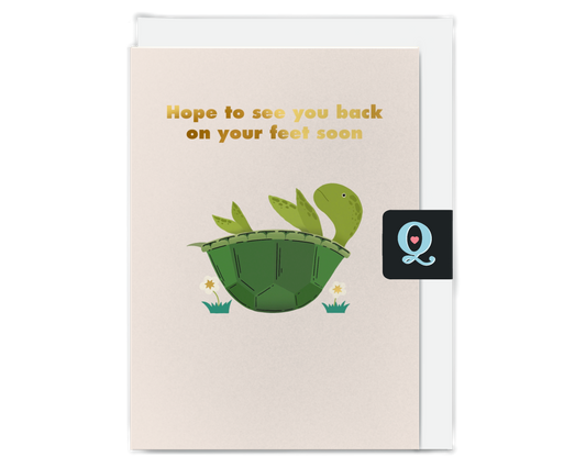 Turtle Get Well Soon Card