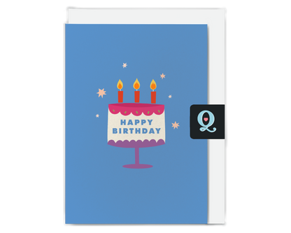 Wonky Cake Birthday Card