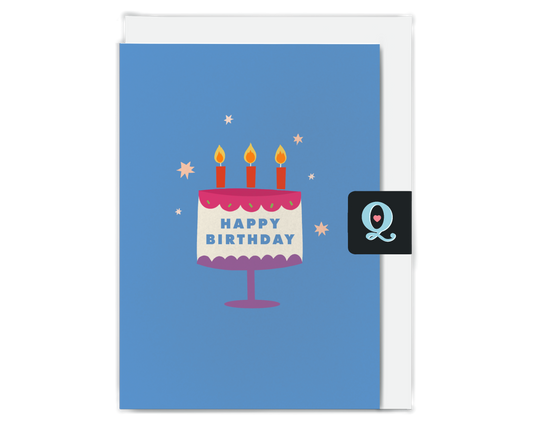 Wonky Cake Birthday Card