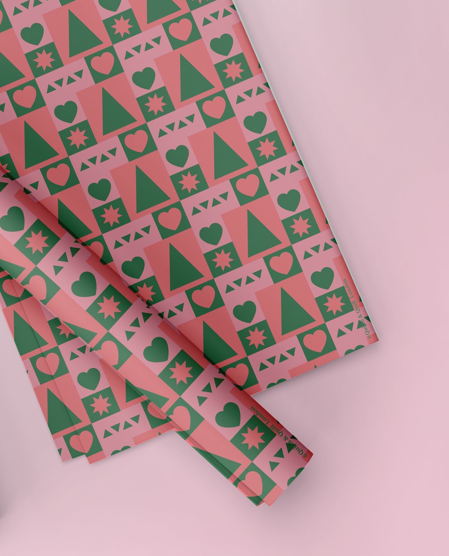 Geometric Christmas Gift Wrap