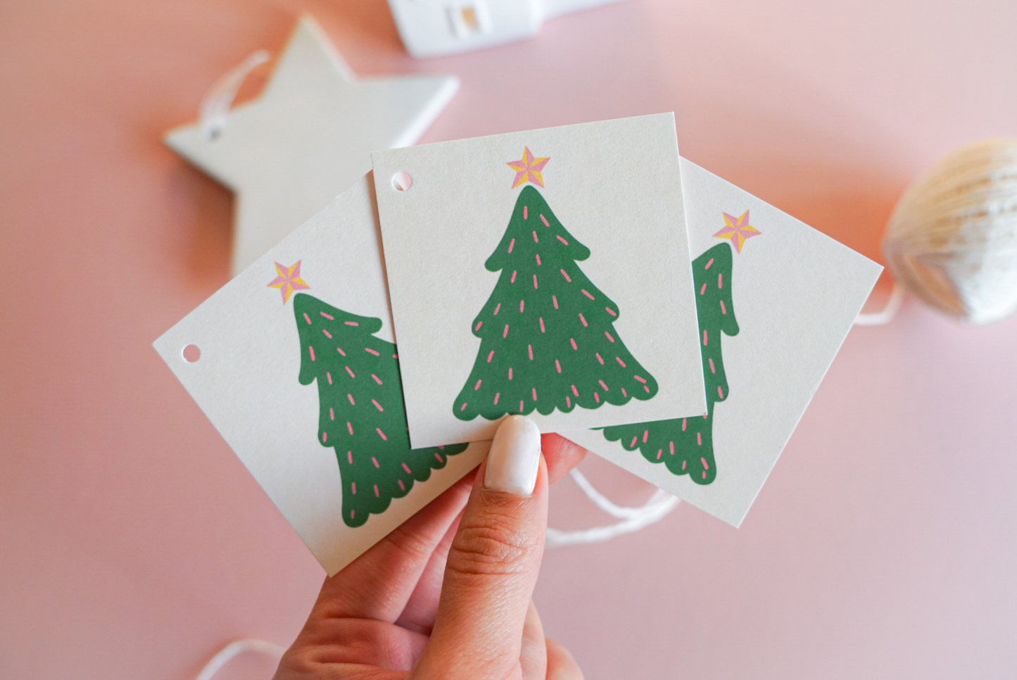 Set of 3 Oh Christmas Tree Christmas Gift Tags