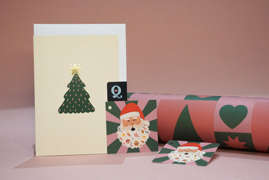 Festive Pink Geometric Christmas Gift Set