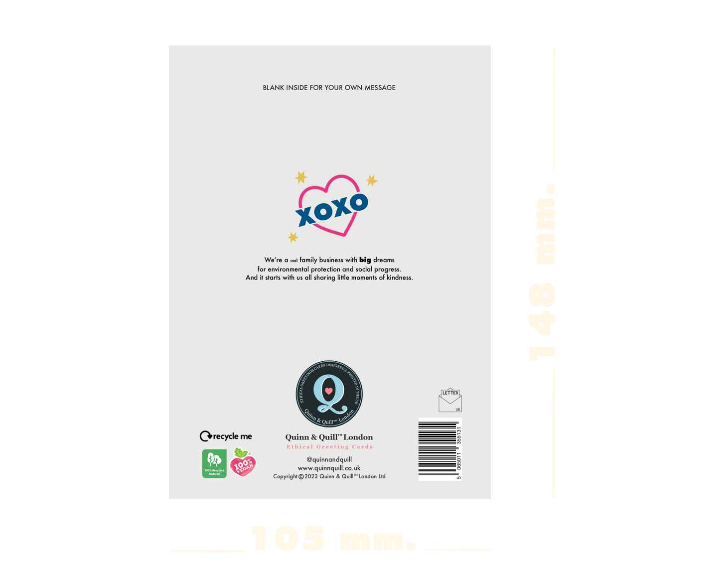 HBD XOXO Birthday Card