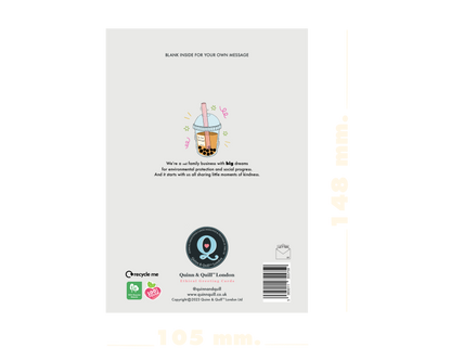 Cutie Bubble Tea Love Card