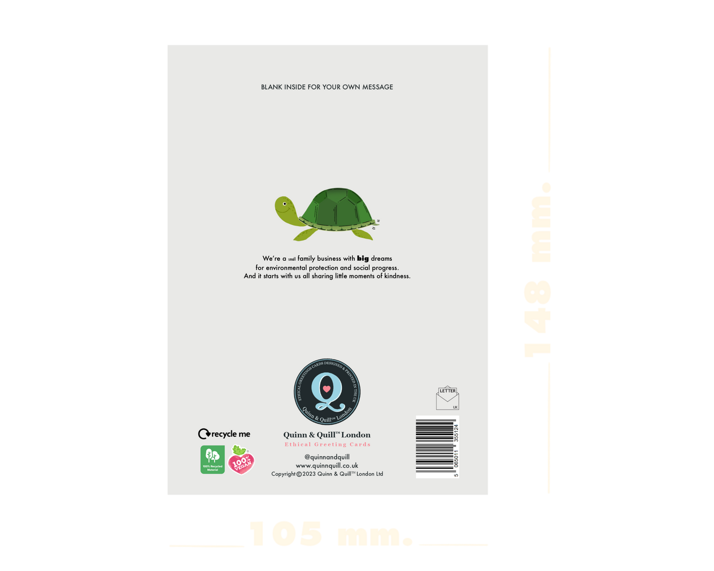 Turtle Get Well Soon Card