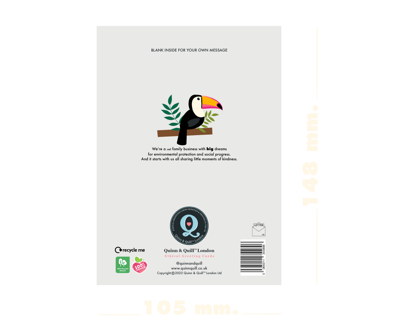 Toucan Inspirational Card