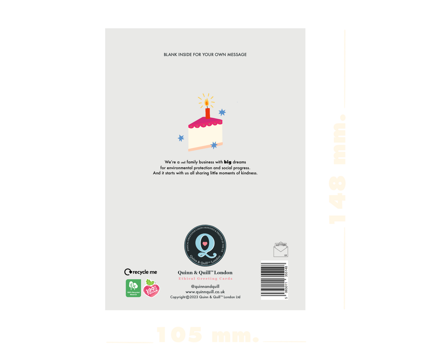 Wonky Cake Birthday Card