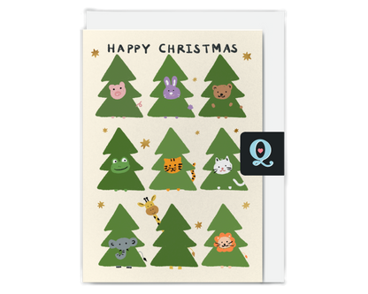 Animal Christmas Party Christmas Card