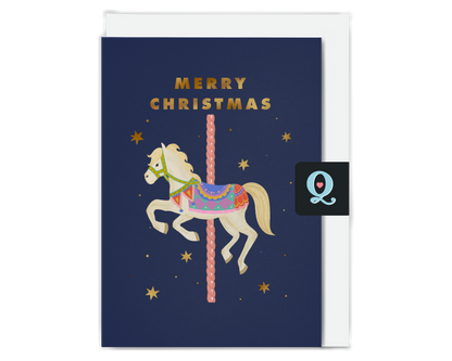Carousel Christmas Card