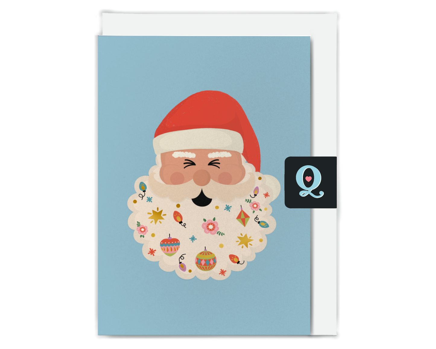 Jolly Santa Christmas Card