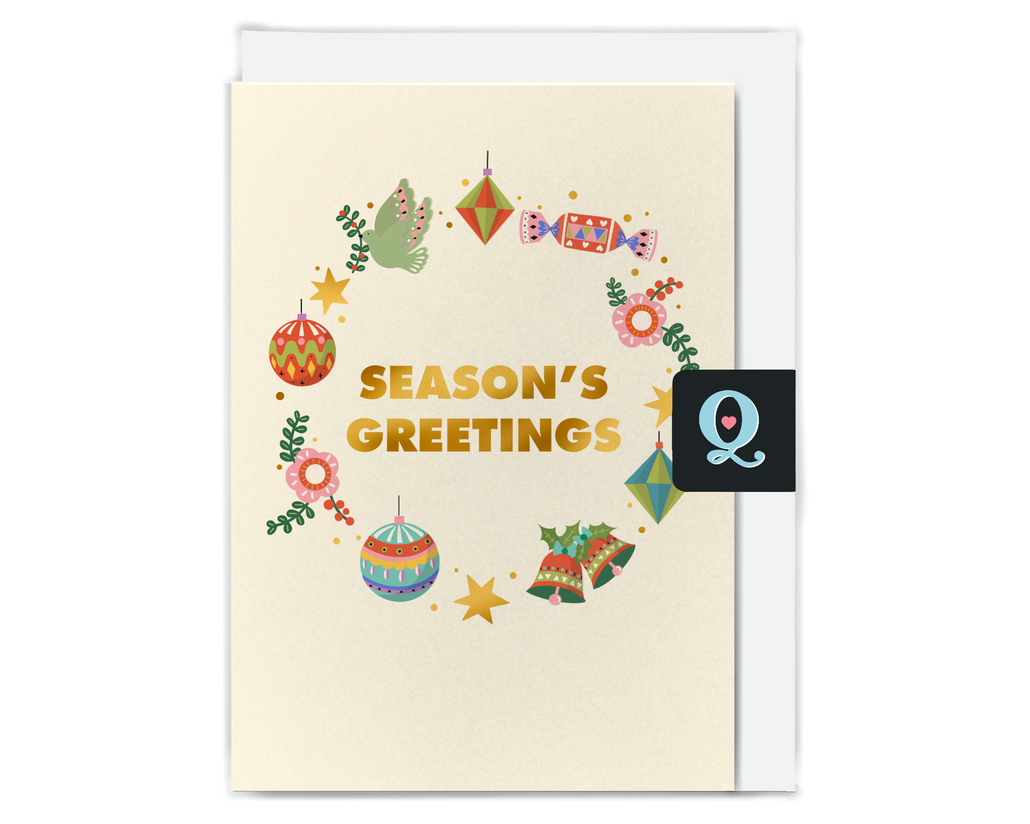 Seasons Greetings Christmas Card