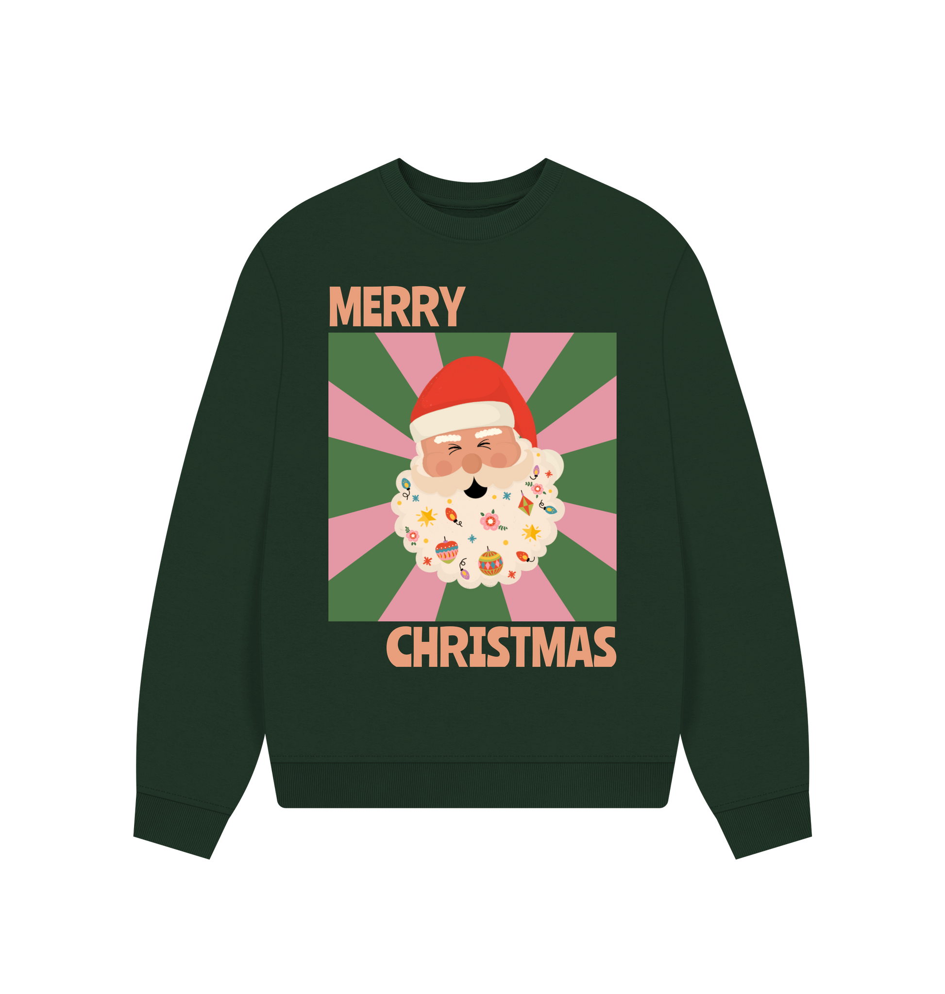 Evergreen Printed Sweater Front