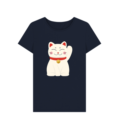 Navy Blue Printed T-shirt Front